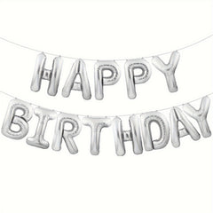 Happy Birthday Banner Balloons Set Kids Party Supplies