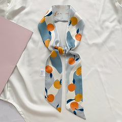 Cherry Pattern Headscarf Silky Scarf Retro Hair Accessories Headband