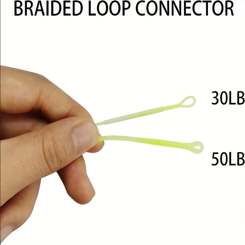 10pcs Fly Line Loop Connectors Braided Leader Combo Pack Pro Selection