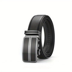 Men's Leather Belt Automatic Buckle Stylish Versatile Business Suit