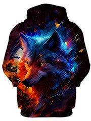 Wolf 3D Print Boys Hoodie Spring Fall Kids Sweatshirt