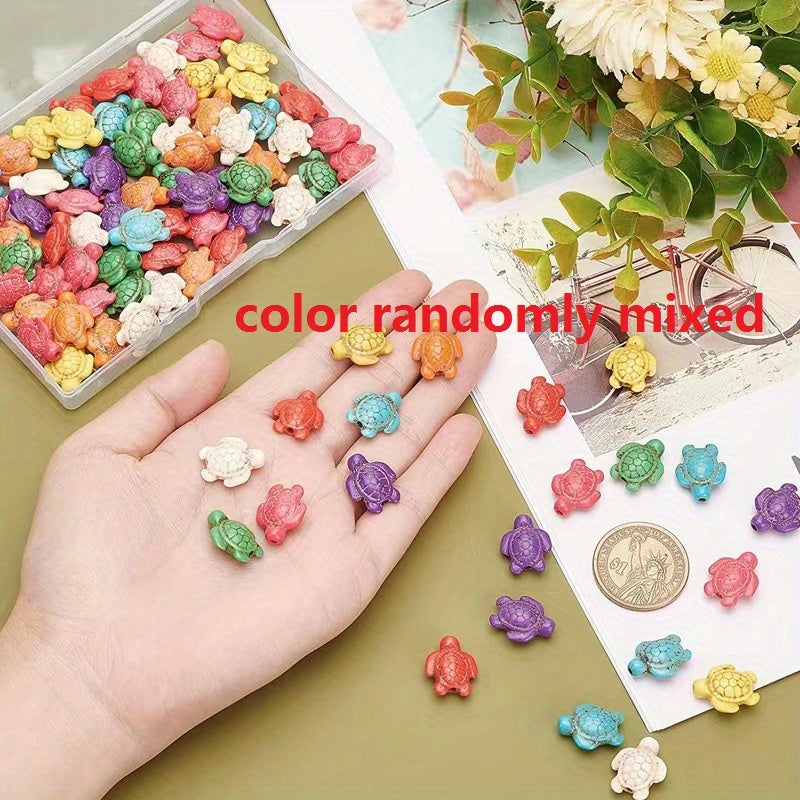 20pcs Turquoise Turtle Beads DIY Gift for Boys & Girls