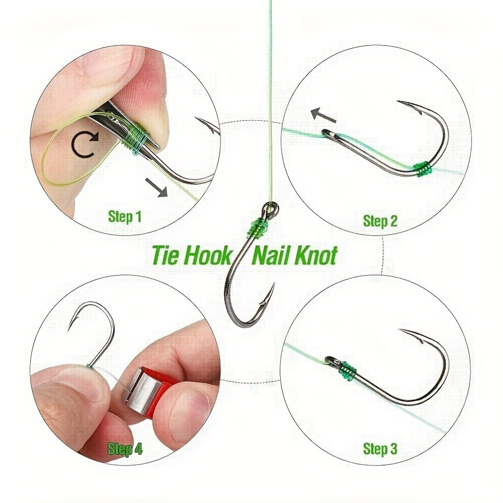 Fly Fishing Knot Tying Tool with Retractors - Hooks Lures Flies