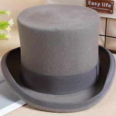 Men's Wool Bowler Hat for Meeting - 56 22.04 22.83inch
