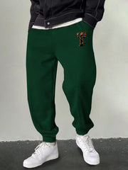 Men's Cartoon Graphic Sweatpants Casual Stretch Drawstring Joggers