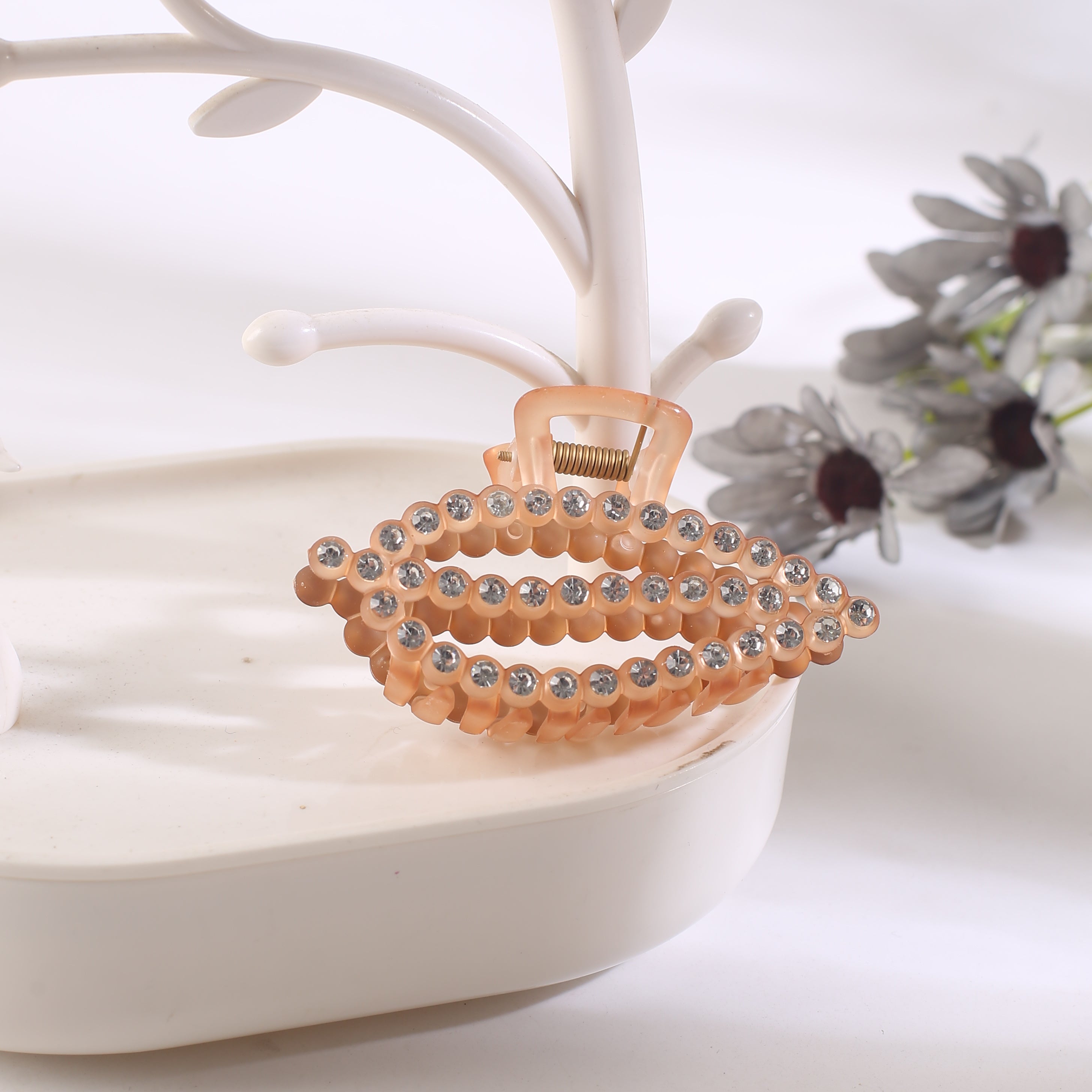 Rhinestone Hair Claw Back Head Style Shark Claw Hair Accessories