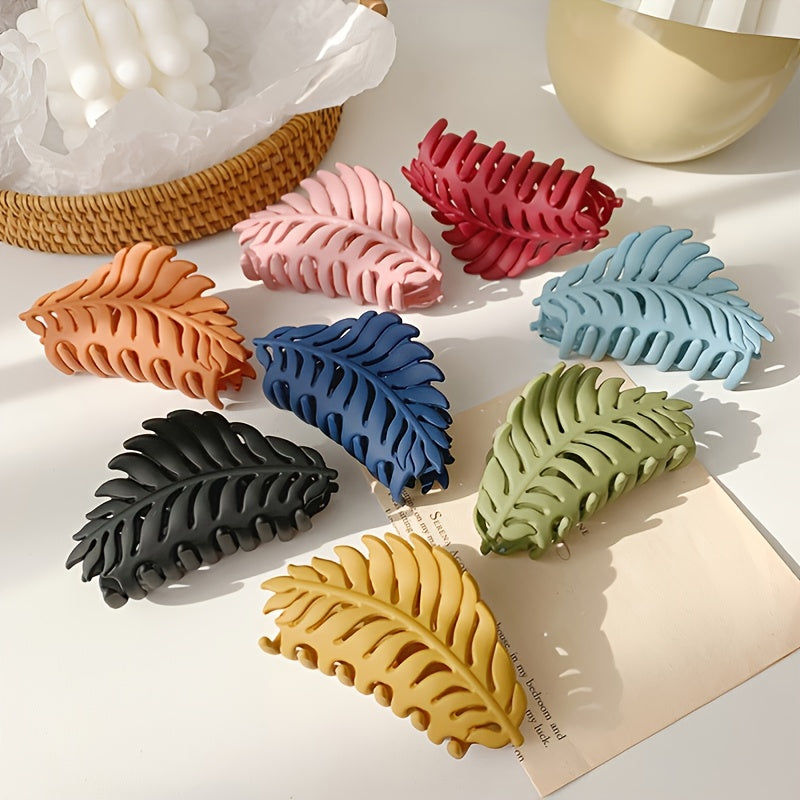 Fall Autumn Hair Clips Large Hair Claw Leaf Hair Clip