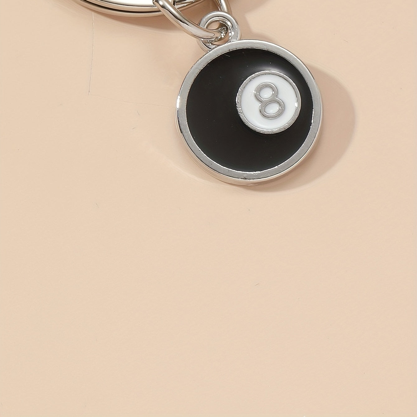 Billiards Ball 8 Keychain Pendant Sports Keychain Snooker Bag Car Key Chain