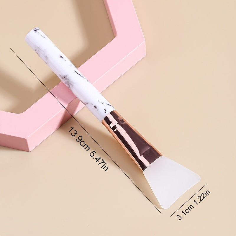Marble Silicone Mask Brush - Facial Cleansing & Hairless Applicator