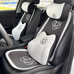 Camellia Car Neck Pillow Memory Foam Waist Cushion for Comfortable Sitting