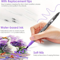Artist Pen Set 72 Colors Dual Brush Art Markers