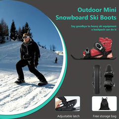 Winter Outdoor Sports Mini Skiing Shoes Small Snowboard Shoes Lightweight