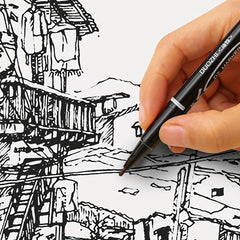 0 5 1 0mm Double Head Marker Waterproof Brush Pens