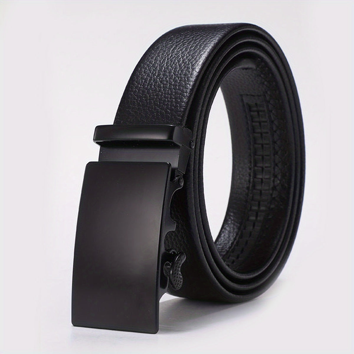 Men's Leather Automatic Buckle Belt for Car
