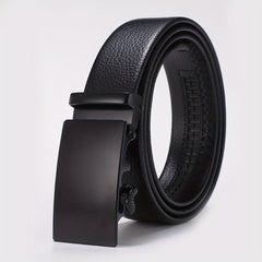 Men's Leather Automatic Buckle Belt for Car