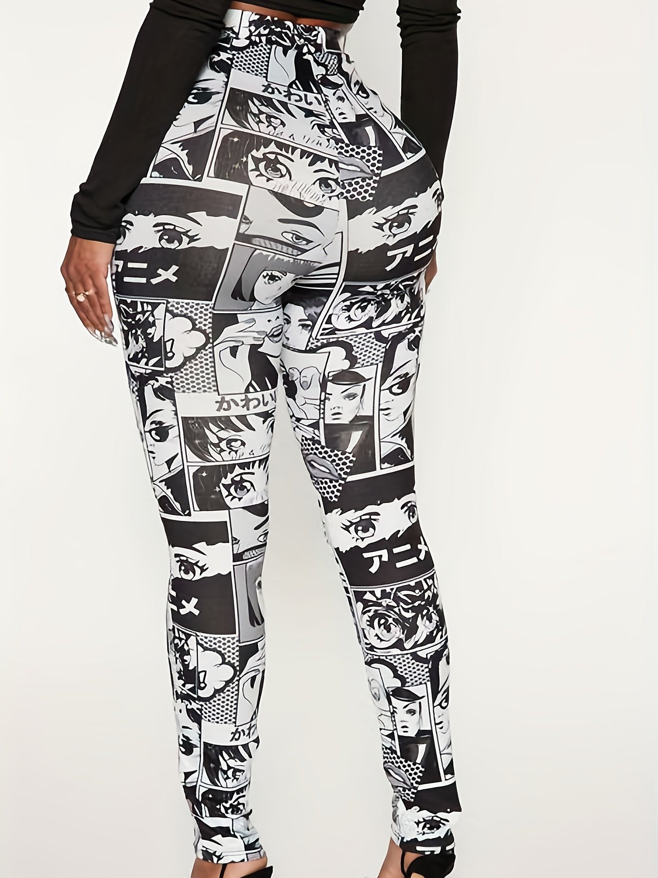  Women's Cartoon Print Leggings