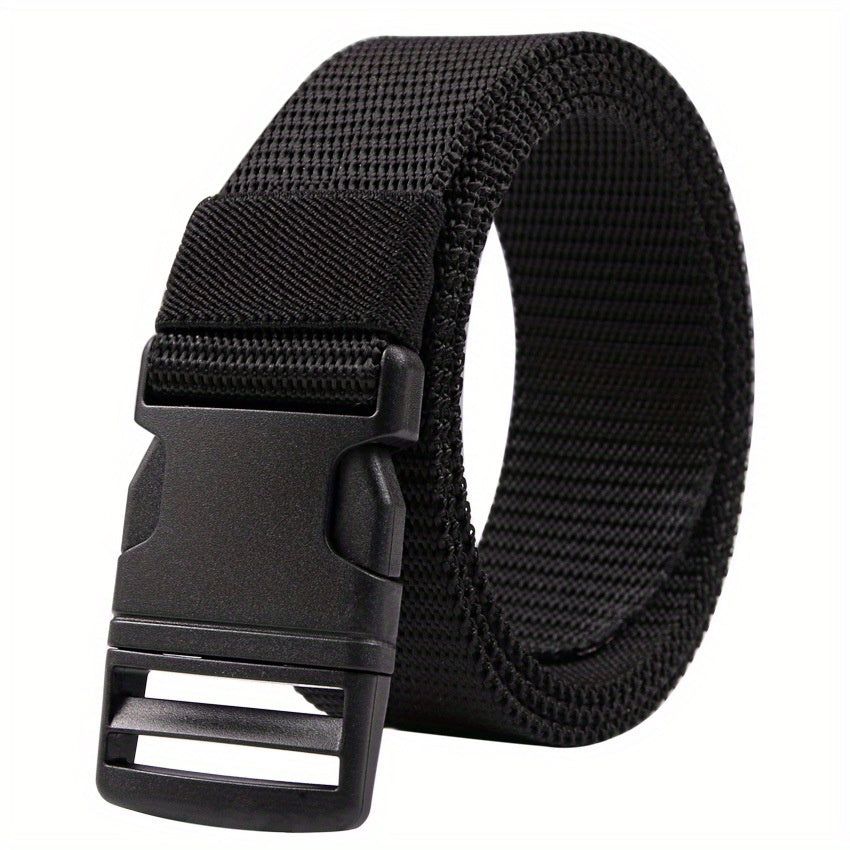 Nylon Plastic Buckle Belt Canvas Woven Belt for Men