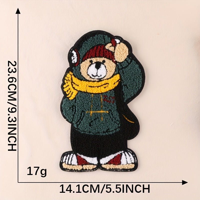 Creative Bear Embroidery DIY Patch for Clothes Backpack Hat