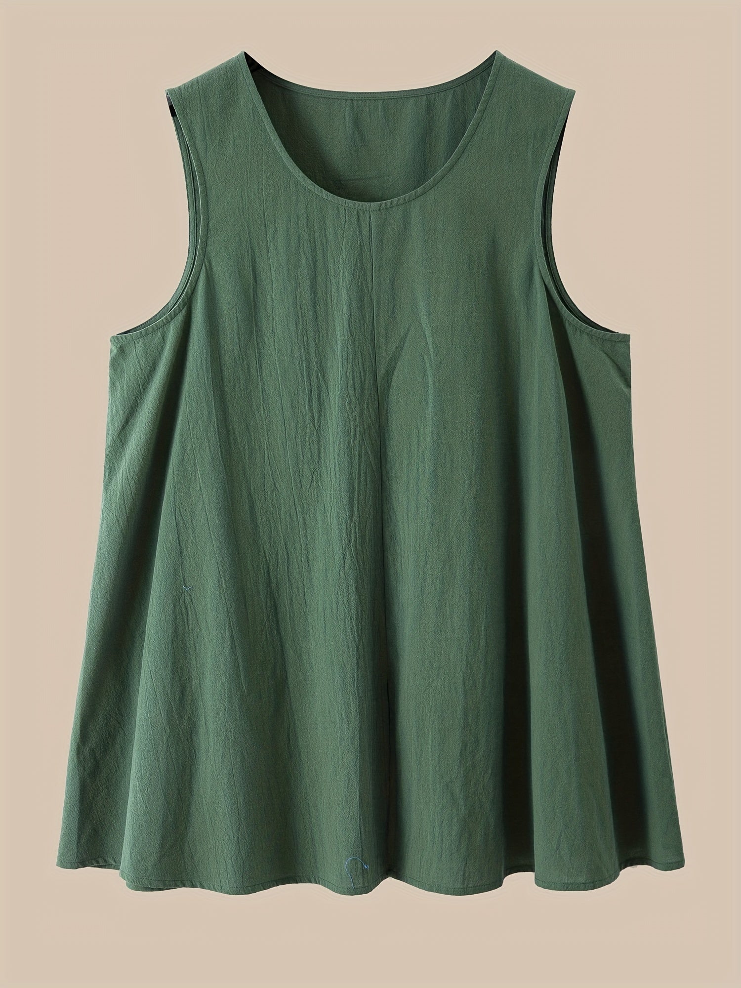  Women's Tank Top Plain Round Neck Summer Thin Comfy