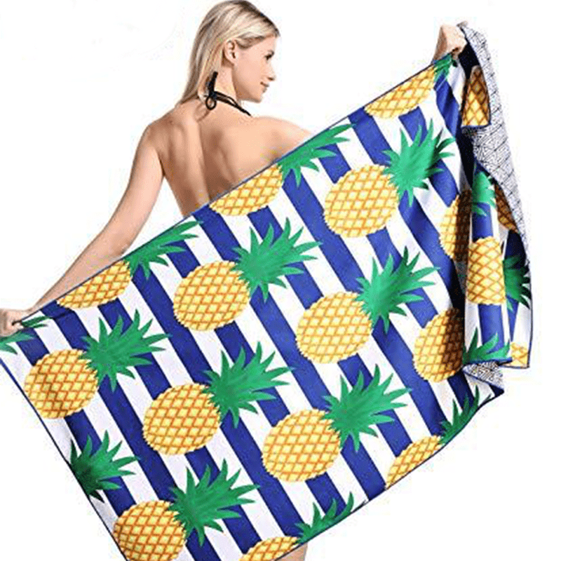 Quick Dry Microfiber Beach Towel Soft Absorbent Lightweight Sandproof for Travel
