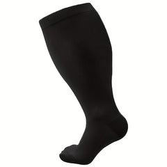 3 Pairs Plus Size Copper Compression Socks for Women & Men 15-20 mmHg