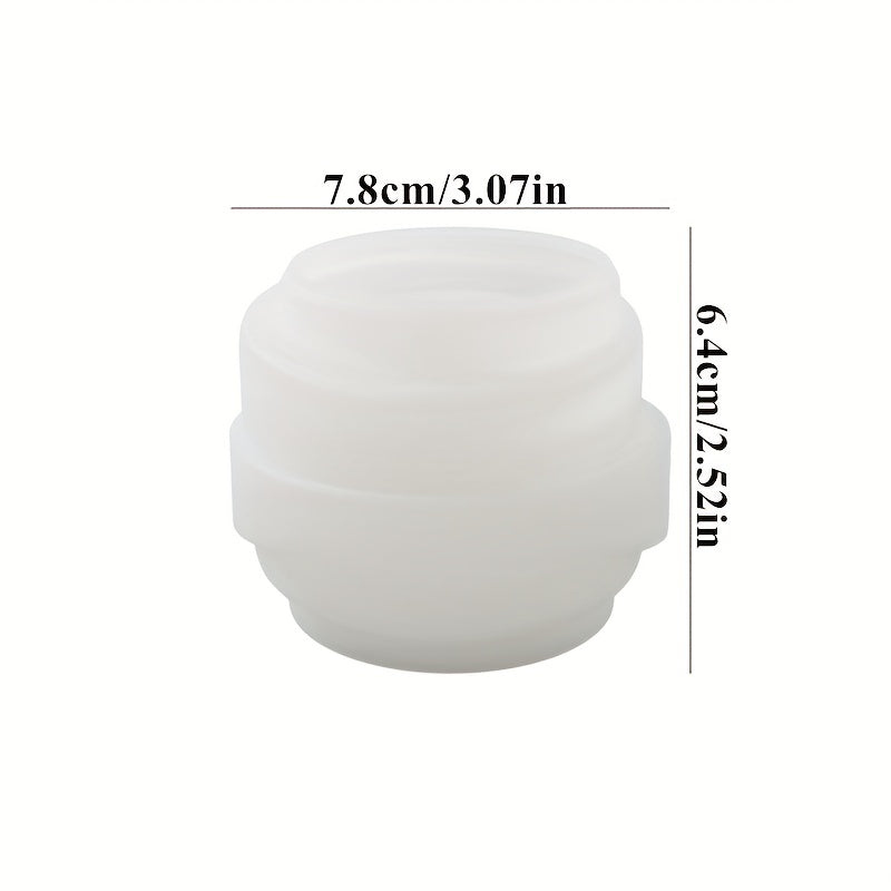 DIY Gypsum Candle Holder Silicone Mold for Wax Making