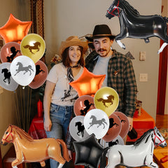 22pc Horse Balloon Arch Cowboy Party Decorations Set