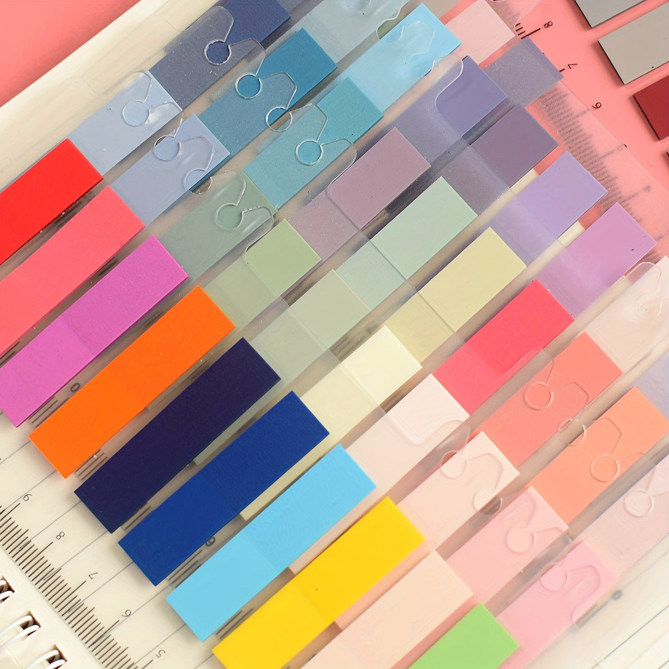 6 Types PET Sticky Notes Label Paper 200 Index Stickers Each 1200 Total