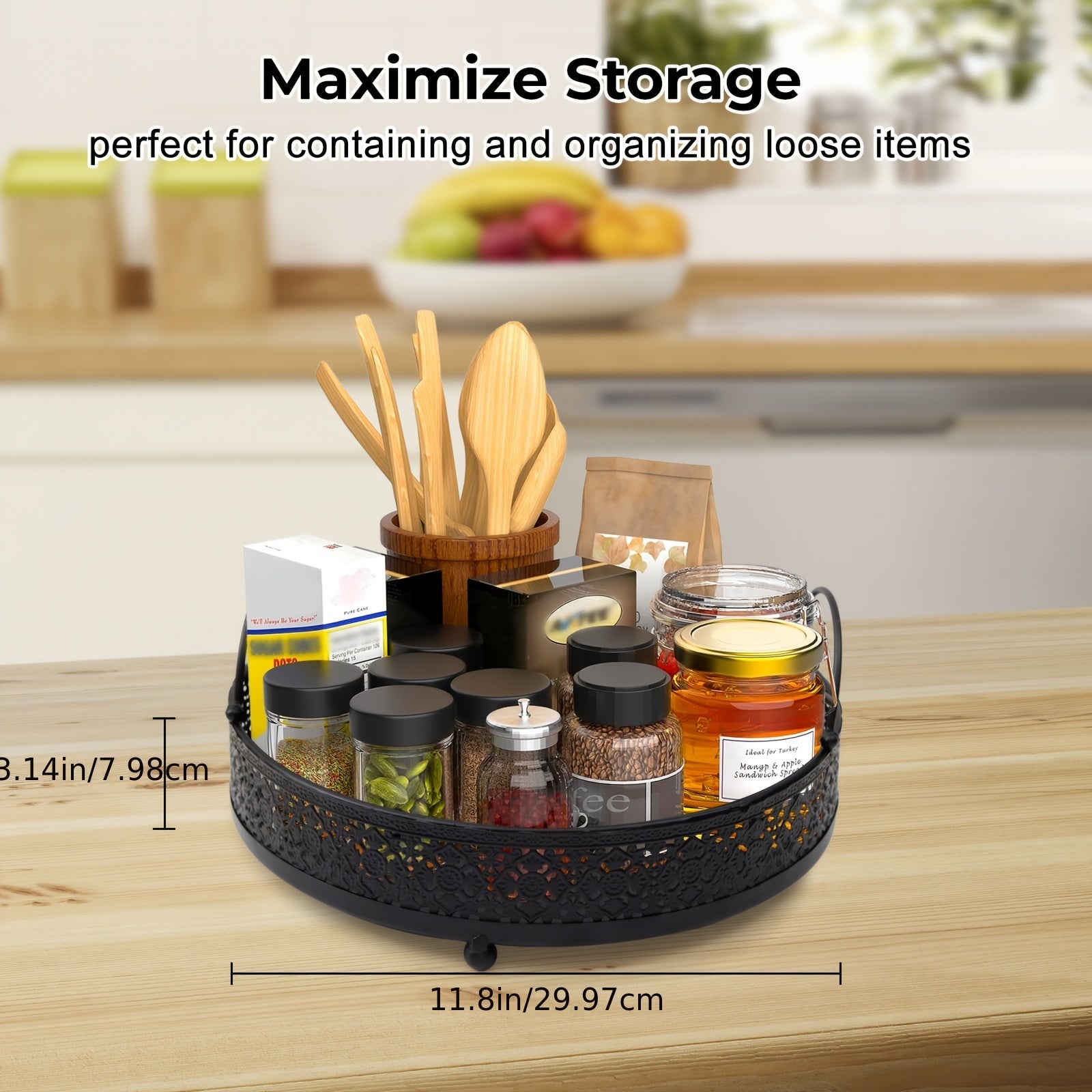 Lazy Susans Organizer Spice Rack Kitchen Organizers And Storage
