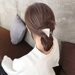 Metal Heart Hair Tie Triangle Hair Rope Elastic Style Hair Ring