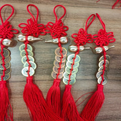 Copper Gourd Chinese Knot Tassel Car Bag Door Handle Decoration