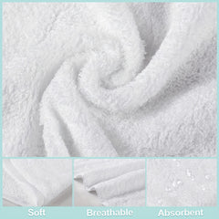 2pcs Quick Drying Washcloth Small Square Towel for Home Bathroom
