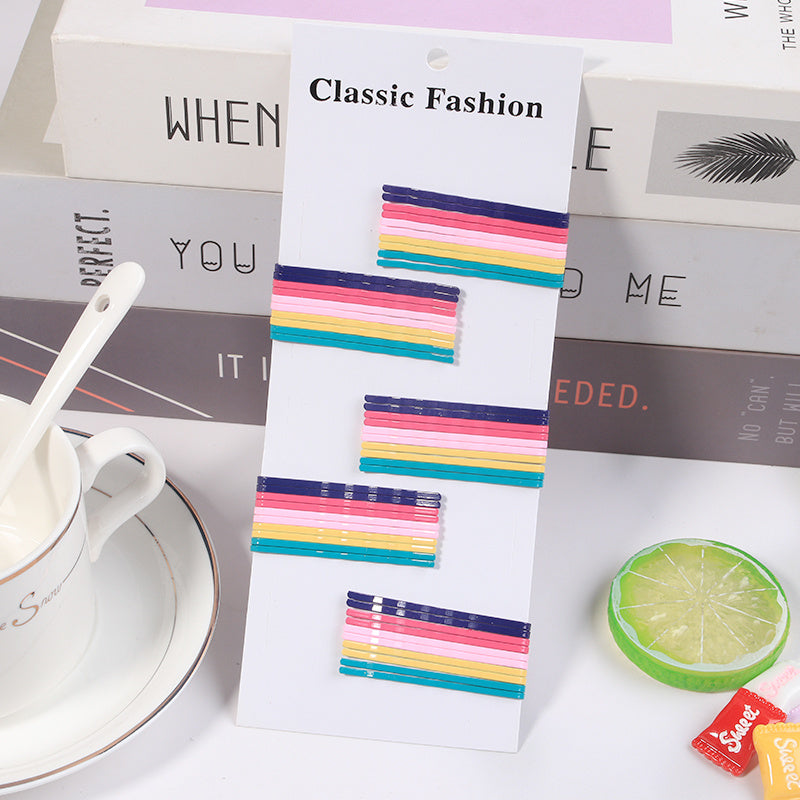 50 Pcs Word Clip Candy Bangs Hair Clip Headgear Girl Hair Accessories
