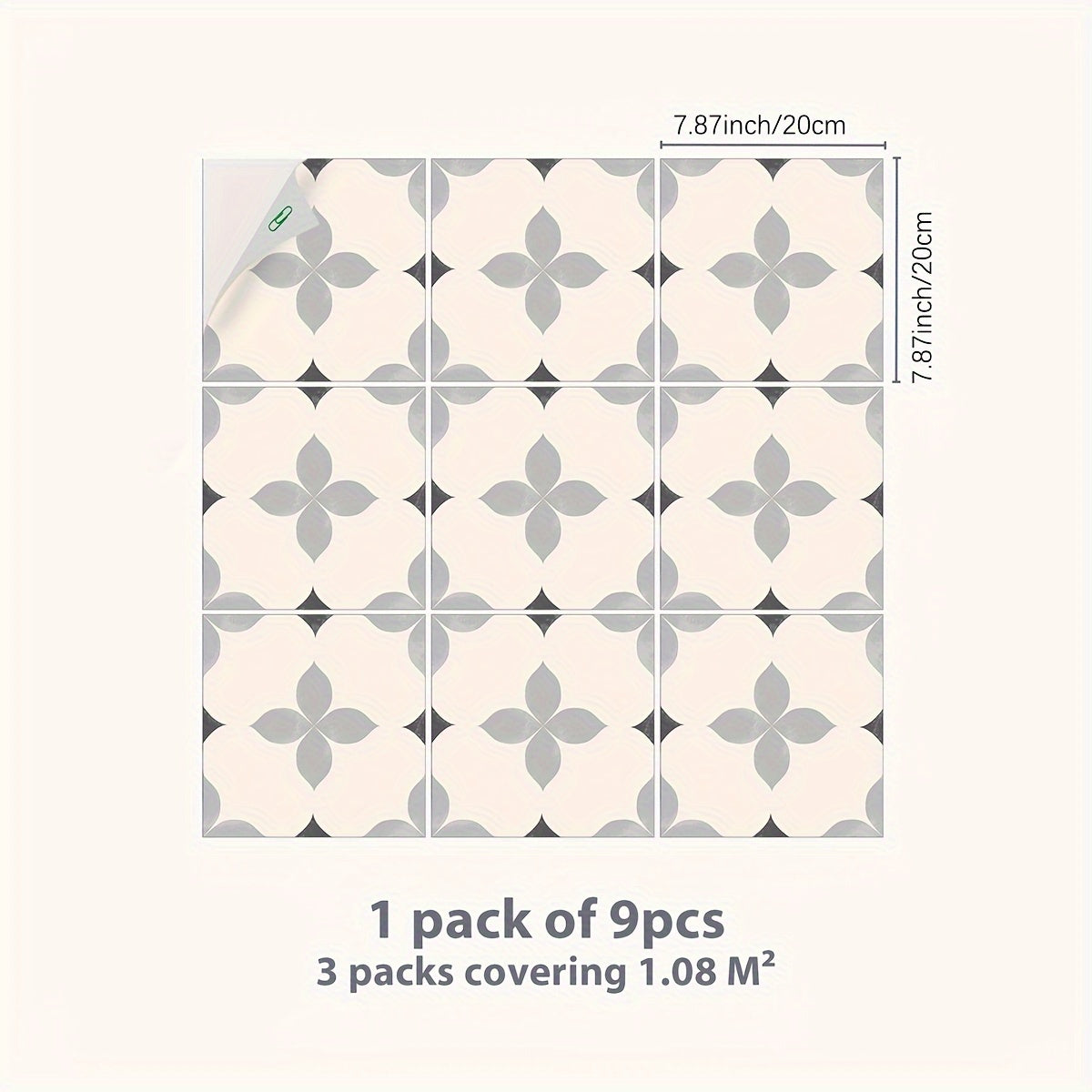 Ceramic Tile Stickers Waterproof Anti-slip Home Decoration