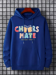 'Cheers Mate' Print Hoodie Hoodies For Men Men s Casual Pullover Hooded Sweatshi