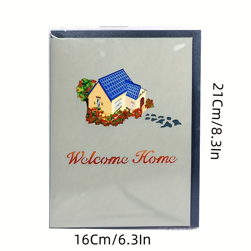 Welcome Home 3D Pop Up Card Housewarming Gift Card Envelopes