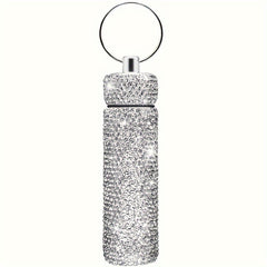 1pc First Aid Pill Sealed Jar Keychain Portable Aluminum Alloy Keychain