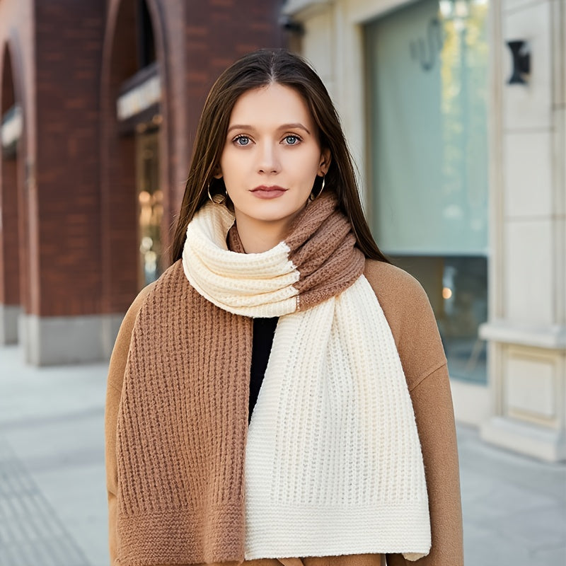 Women's Winter Thick Knitted Bright Warm Scarf