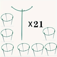 Plant Support Stakes Half Round Cage Holder for Flower Pot Climbing Trellis