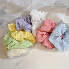 Large Mesh Scrunchie Headrope Elastic Hair Tie for Girls