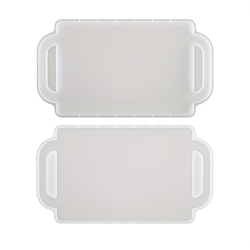 Silicone Resin Mold Food Serving Tray with Handle