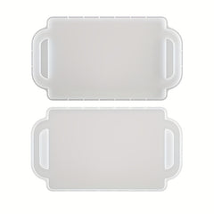 Silicone Resin Mold Food Serving Tray with Handle