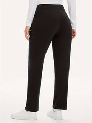  Women's High Waisted Straight Leg Trousers