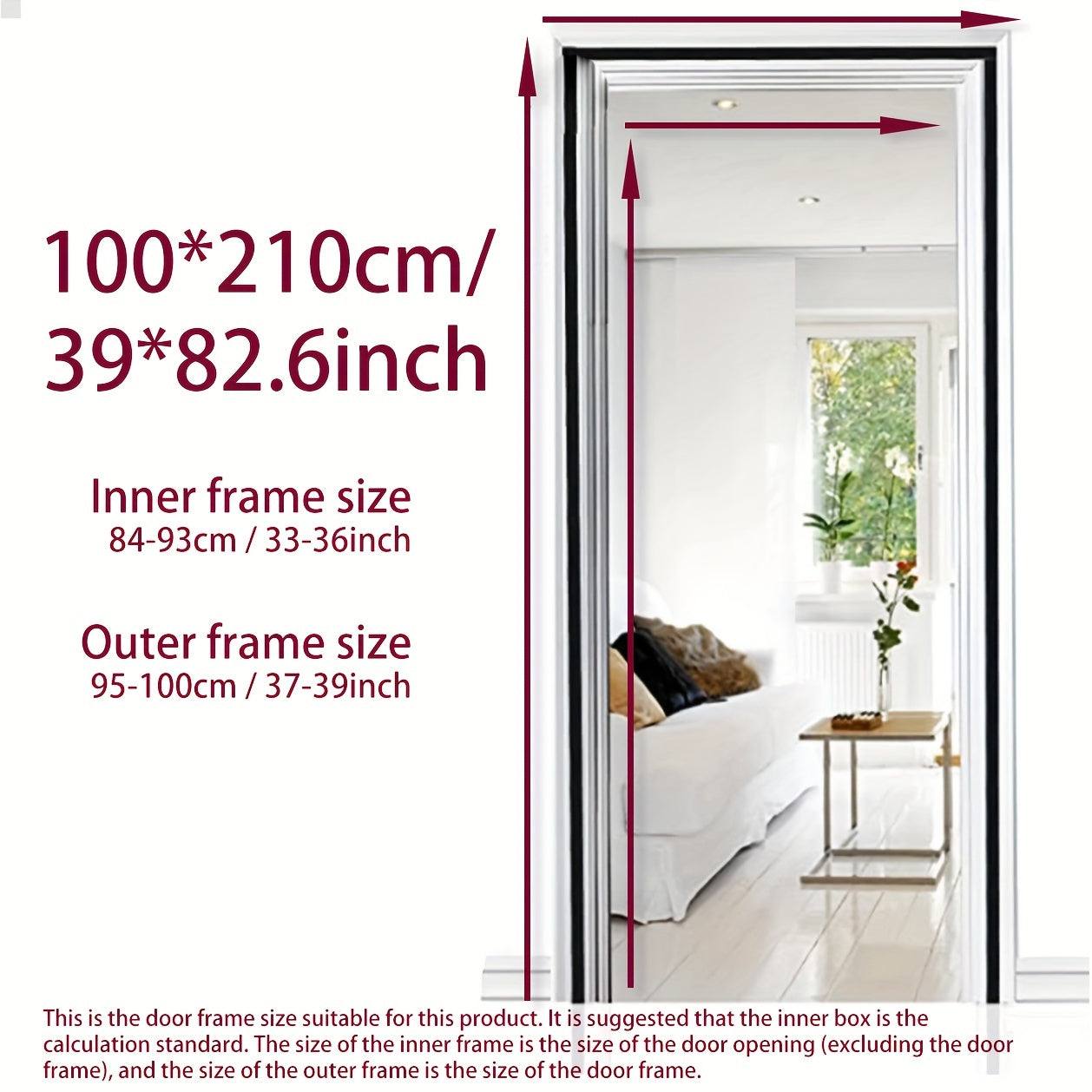 Magnetic Screen Door Easy Install Heavy Duty Mesh Keep Bugs Out