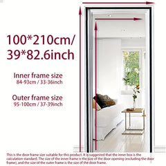 Magnetic Screen Door Easy Install Heavy Duty Mesh Keep Bugs Out