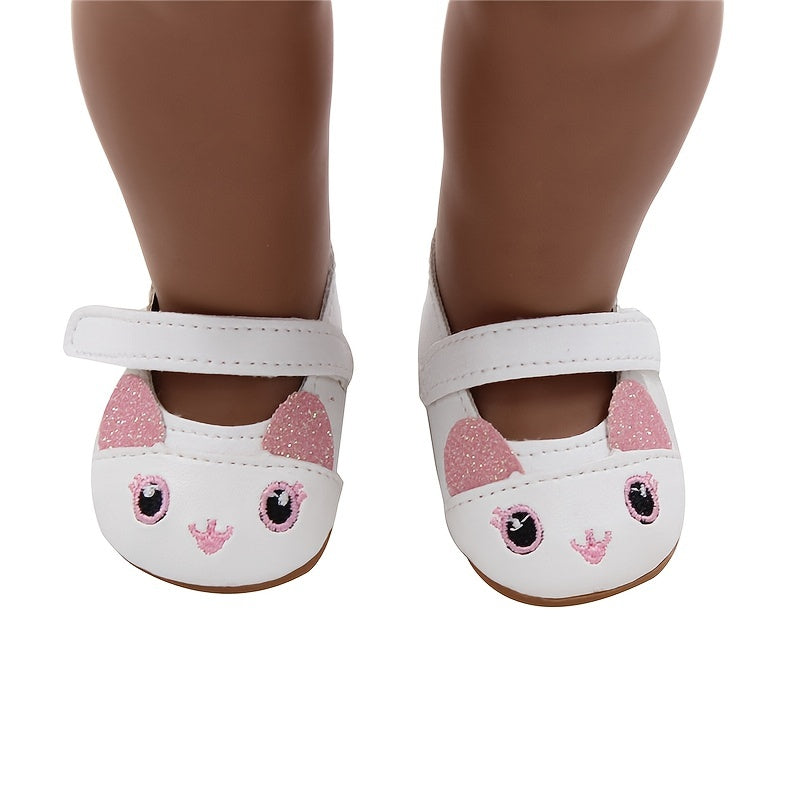 18 Inch American Doll Shoes Set for Reborn Doll Dress Up Toy