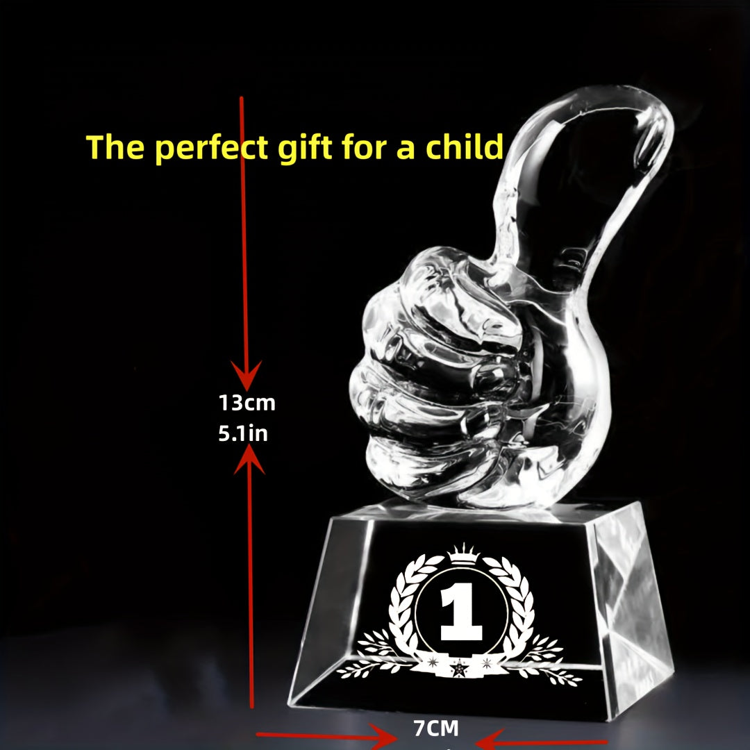 Personalized Crystal Sports Trophy for Winners