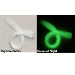 4-Piece Glowing Hairpieces for Nighttime Events, Music Festivals, and Clubs