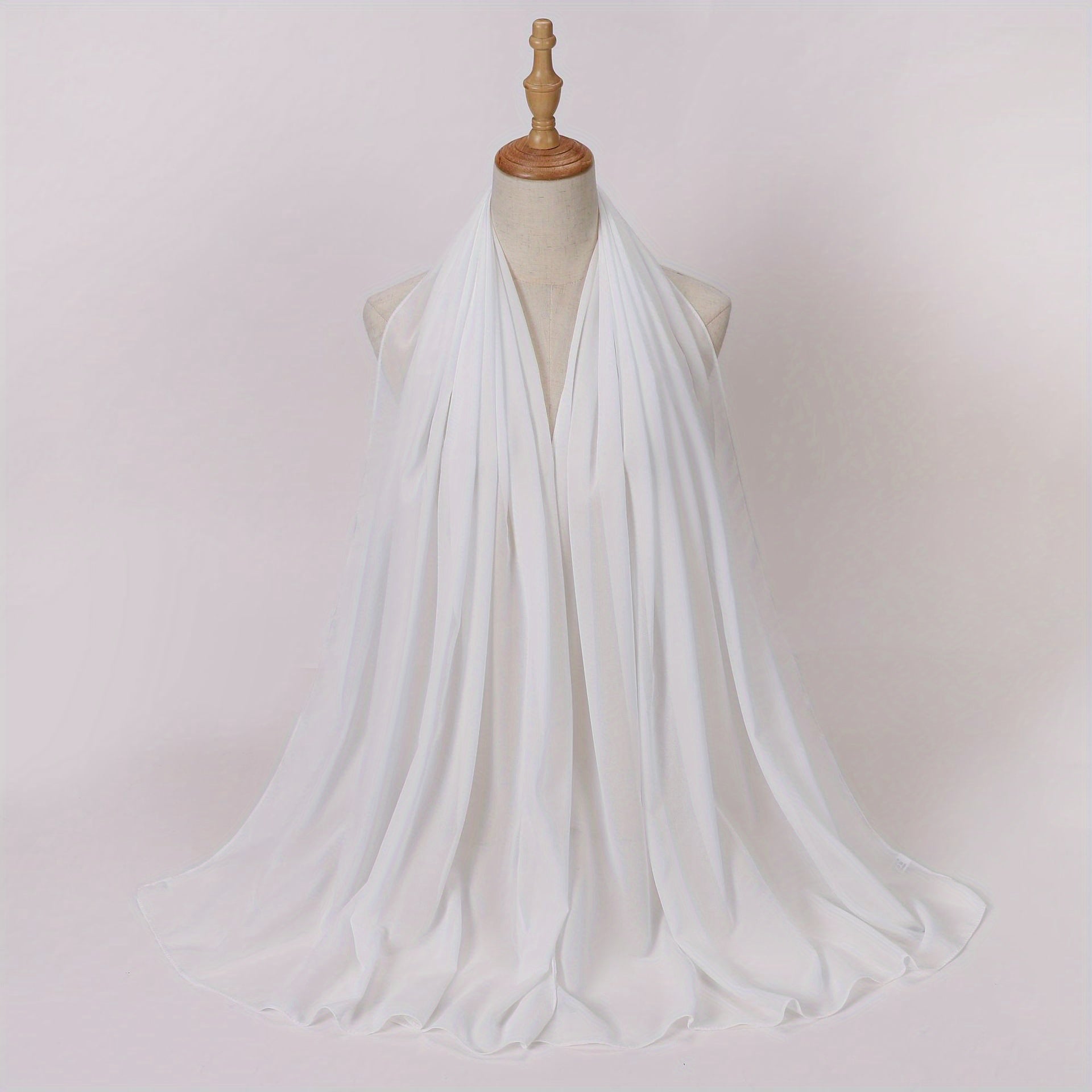 Chiffon Scarf Hijab Shawl Casual Head Wrap Turban Windproof Outdoor Travel