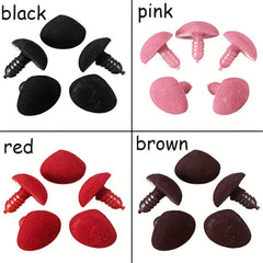 20pcs Triangle Noses Velvet Nose for Doll Craft Bear Plush Toys DIY Making